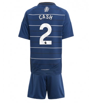 Aston Villa Matty Cash #2 Tredje Tröja Barn 2024-25 Kortärmad (+ Korta byxor)
